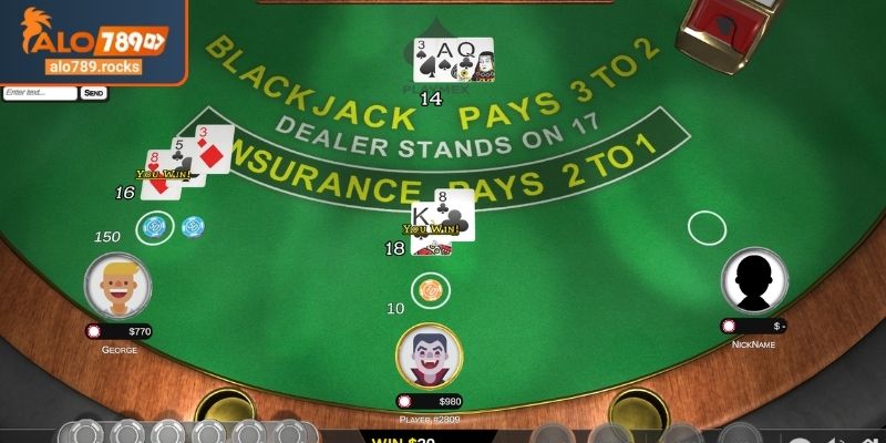 Blackjack ALO789 Chinh Phục 21 Điểm Bằng Chiến Thuật 3 Chiến thuật nhân đôi Blackjack ALO789