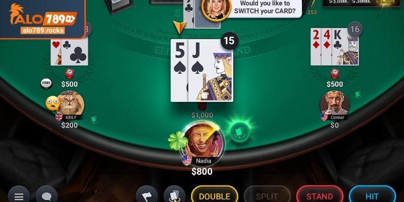 Blackjack ALO789 Chinh Phục 21 Điểm Bằng Chiến Thuật 2 Vòng chơi Blackjack ALO789